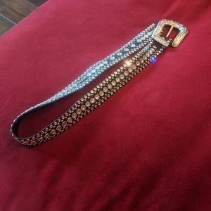 Kippys Swarovski Crystal Leather Belt size 34